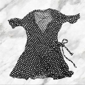 🌸SOLD 🌸Elodie Ruffle Trim Wrap Dress
